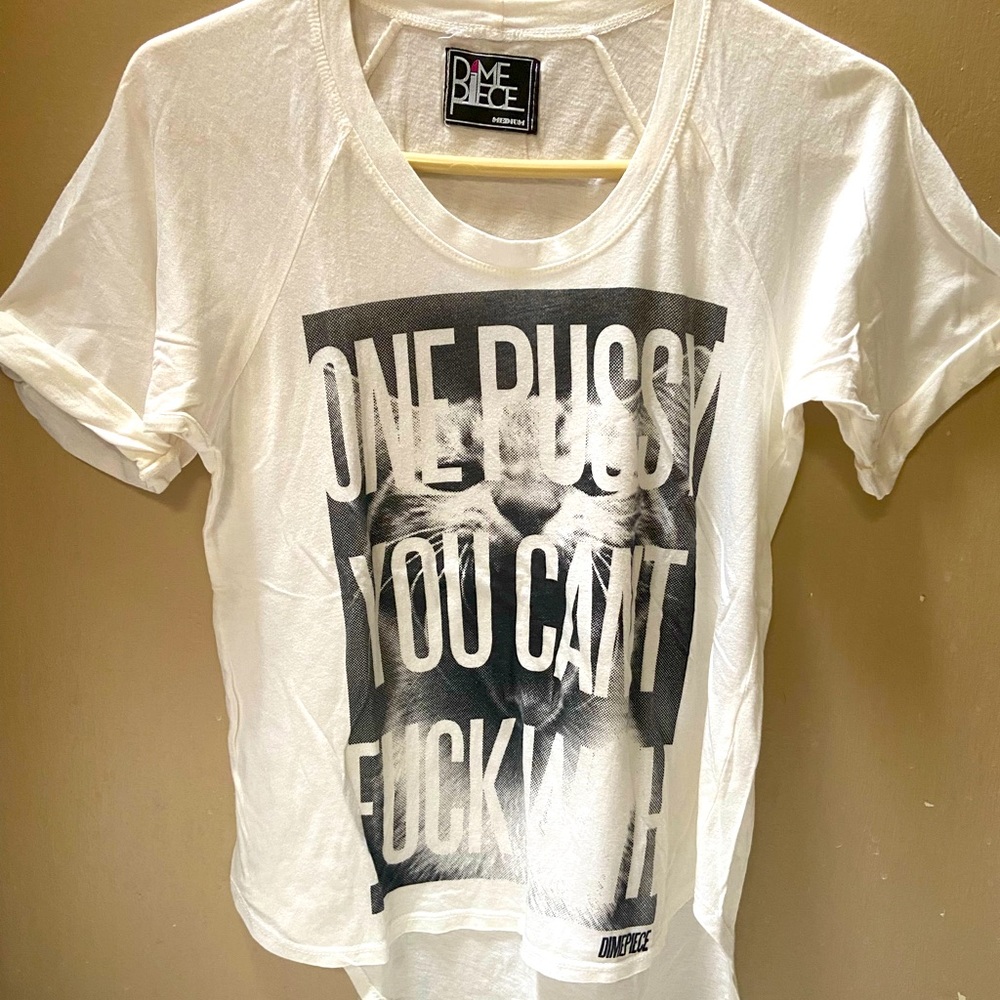 Dimepiece shirt. White. Size M.